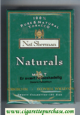 Taste Of Original Cigarettes Nat Sherman Naturals Original