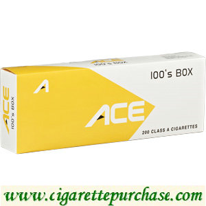 ACE 100's Yellow box Cigarettes