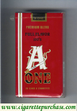 A One 120s cigarettes Premium Blend Full Flavor USA