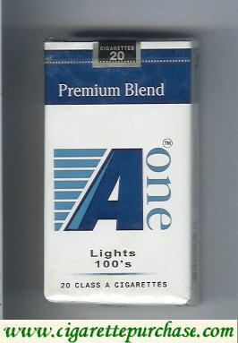 A One Lights 100s cigarettes Premium Blend (vertical 'One')