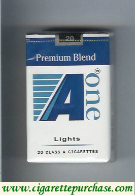 A One Premium Blend Lights cigarettes (vertical 'One')