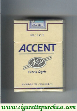 Accent No.2 Extra Light Cigarettes