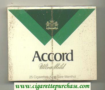 Accord Ultra Mild Menthol Cigarettes