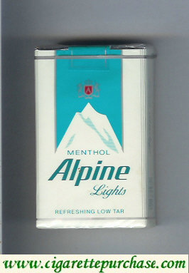 Alpine Menthol Lights cigarettes