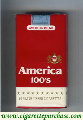 America 100s red cigarettes