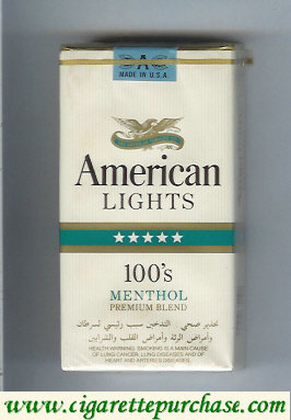 American Lights 100s Menthol cigarettes USA