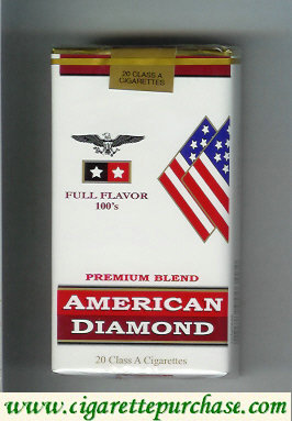 American Diamond 100s Full cigarettes Flavor Premium Blend