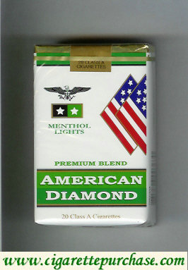 American Diamond Menthol Lights Cigarettes Premium Blend