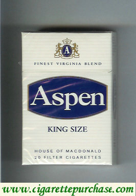 Aspen king size cigarettes