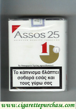 Assos 25 cigarettes soft box white and red