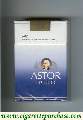 Astor Lights cigarettes Waldorf Astoria International American Blend cigarettes
