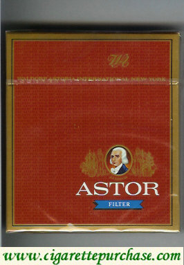 Astor Filter cigarettes Waldorf Astoria International 100