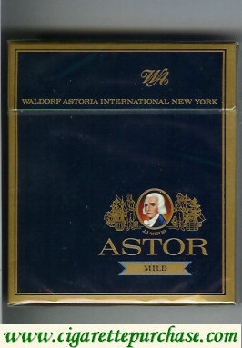 Astor Mild cigarettes Waldorf Astoria International New York