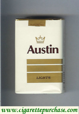 Austin Lights cigarettes with lines
