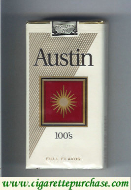 Austin 100s Full Flavor cigarettes with square