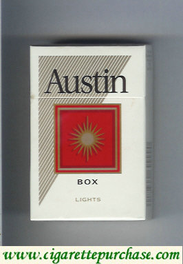 Austin Lights cigarettes with square