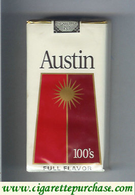 Austin 100s cigarettes Full Flavor red
