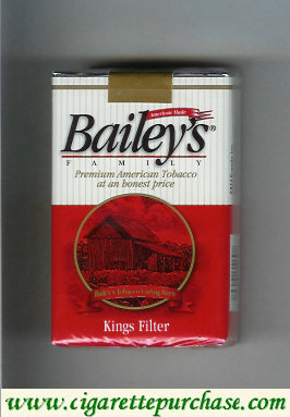 Bailey's Family Filter cigarettes