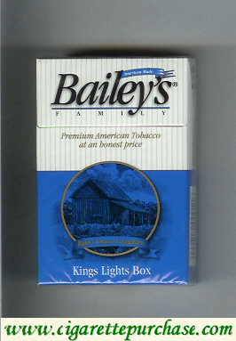 Bailey's Family Lights cigarettes