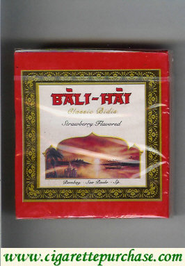Bali-Hai cigarettes Classic Bidis Strawberry Flavored