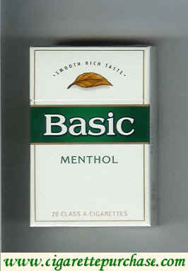Basic cigarettes Smooth Rich Taste Menthol hard box