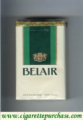 Belair Refreshing Menthol cigarettes soft box