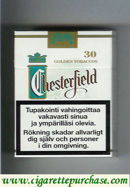 Chesterfield Classic Menthol cigarettes Golden Tobaccos 30