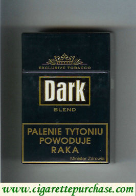 Dark Blend cigarettes hard box