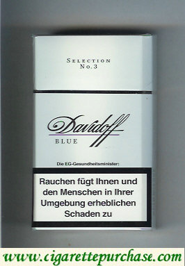 Davidoff Blue 100s Selection No 3 cigarettes hard box
