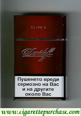 Davidoff Classic 100s cigarettes hard box