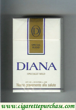 Diana Special Blend Specially Mild cigarettes hard box