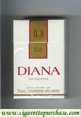 Diana Special Blend cigarettes hard box