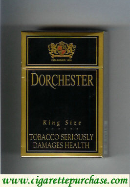 Dorchester black hard box cigarettes