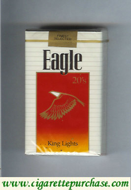 Eagle 20s King Lights cigarettes soft box