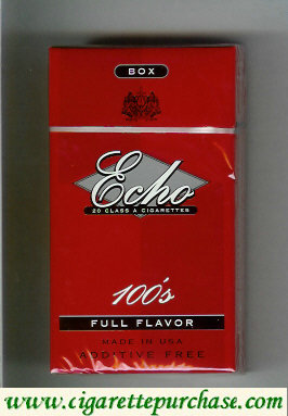 Echo 100s Full Flavor cigarettes hard box