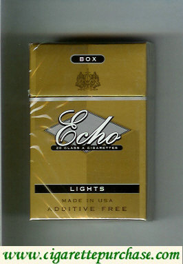 Echo Lights cigarettes hard box