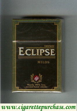 Eclipse Vantage Milds cigarettes hard box