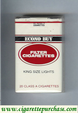 Econo Buy King Size Lights cigarettes soft box