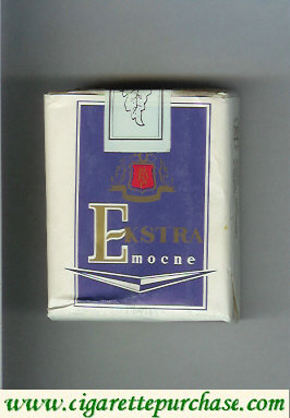 Ekstra Mocne blue and white cigarettes soft box