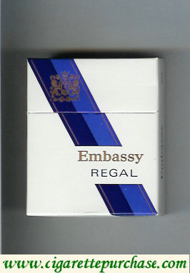 Embassy Regal cigarettes hard box