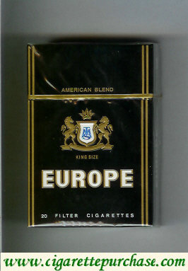 Europe American Blend King Size Cigarettes hard box