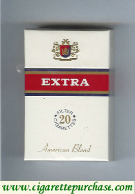 Extra 20 Filter Cigarettes American Blend hard box