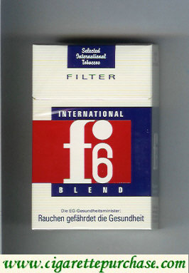 F6 Filter International Blend Cigarettes hard box