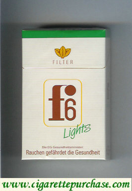 F6 Filter Lights Cigarettes hard box