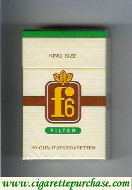 F6 King Size Filter Cigarettes hard box