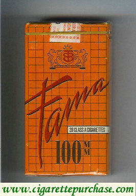 Fama 100s cigarettes soft box