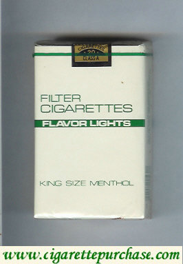 Flavor Lights Filter Cigarettes Menthol soft box