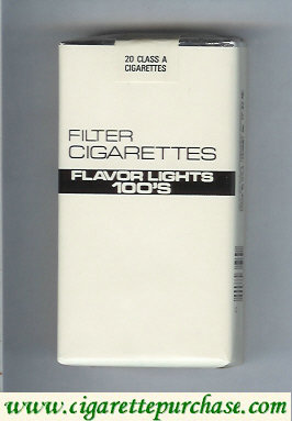 Flavor Lights 100s Filter Cigarettes soft box