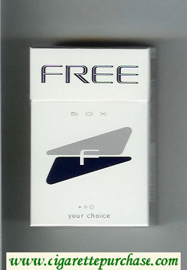 Free Box F Your Choice white and grey and black Cigarettes hard box