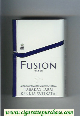 Fusion Filter 5 mg white and blue cigarettes hard box